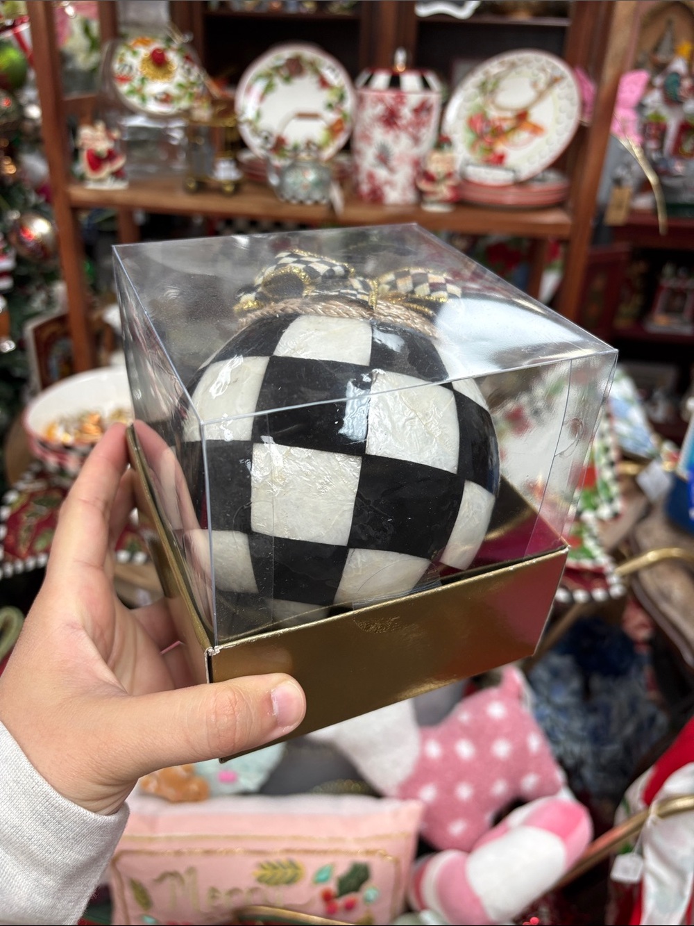 Mackenzie-Childs jumbo ball ornament